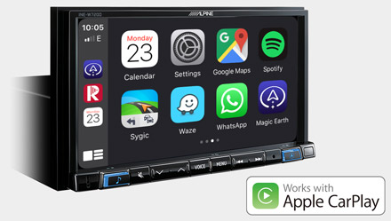 Radi s Apple CarPlay- INE-W720DC