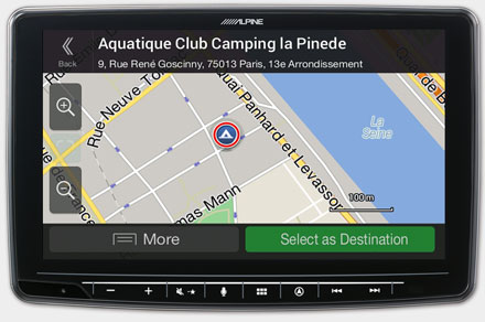 Mercedes Sprinter - Navigation - POI Search & Camping Site Data - INE-F904S907