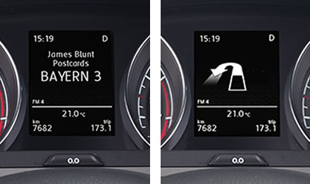 Golf 7 zaslon s informacijama za vozača X903D-G7